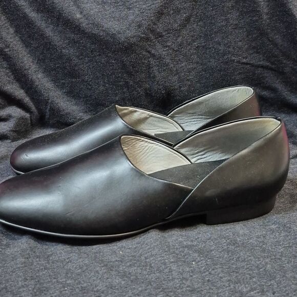 LB Evans Men's 12 Black Leather Slipper - NWOT - Picture 4 of 7